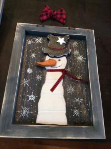 Christmas store snowman picture