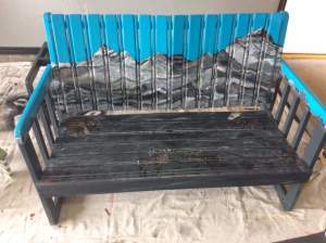 Colorado mountain painted glider