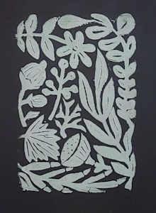 Wooded Collection on paper