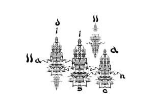 Kalligraphisches Gerüst Roll 1