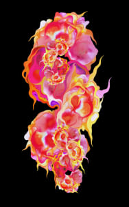 Pink Gold Flowers