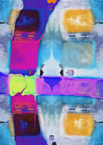 Sky & Blood Cubes Carpet
