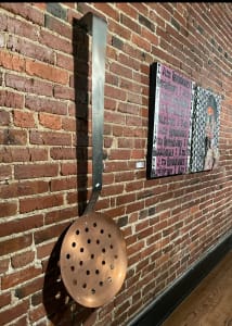 Vintage 1979 'Diet Spoon (renamed)' Hanging Copper Spoon