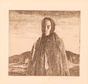 Country Woman with Headscarf