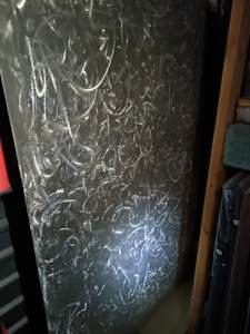 "Enchantment" Abstract Brushed Silver Sheet Metal