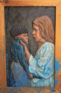 "Mother Scolding Son" by Graham Ibbeson
