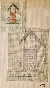 Old Fashioned Well Cross Stitch Design
