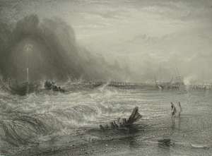Stranded Vessel off Yarmouth