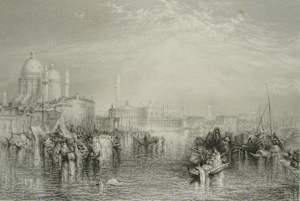 Venice, from the Canal of the Giudecca; the Church of Santa Maria della Salute, etc