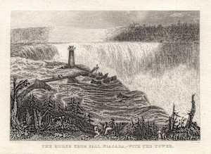 The Horse Shoe Fall, Niagara-with the tower