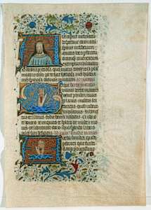 Page from Book of Hours (personal devotions)