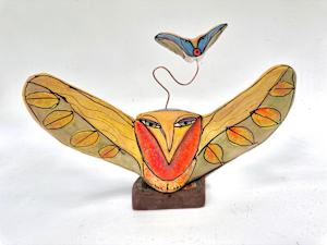 "Owl Person Holding Space for Life You're Creating in the Moment",  11" Wide