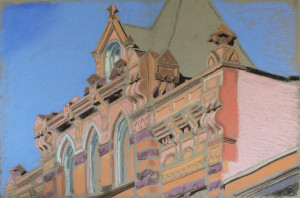 W A Doyle building pink
