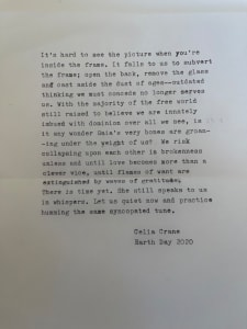 It is Hard to See the Picture When You're Inside the Frame