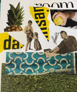 Cut Out Collage Page for Kolaj Magazine World Collage Day 2020