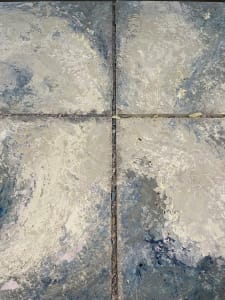 Aerial View of Signal Fires Quadriptych