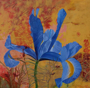Garbed in Blue in Gold