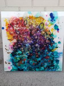 Bouquet of Pride - Abstract Resin Wall Art