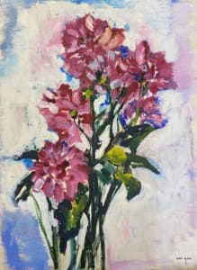 Bouquet on Pastel