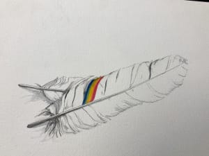 Rainbow Feathers