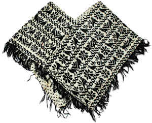 Blackwork Poncho