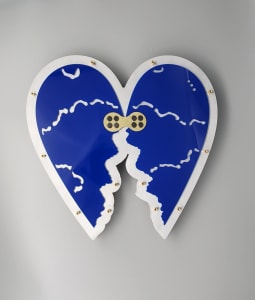 broken heart wings blue AR-100