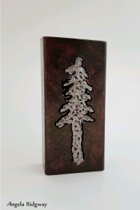 fir tree light box  ~7"  (FT08)