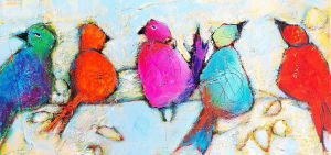 FIVE FEATHERED FRIENDS