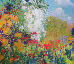 LS (II) 26: Azaleas and hawthorn blossom 2