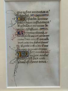 Book of Hours Folio from Office of the Dead