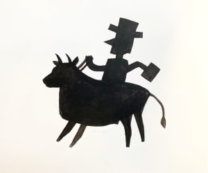 Bull Rider With Hat