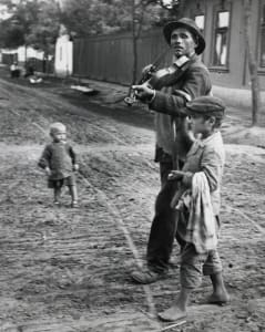 Wandering Violinist, from A Hungarian Memory Portfolio