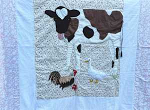 Cow, Chicken and Duck Quilt