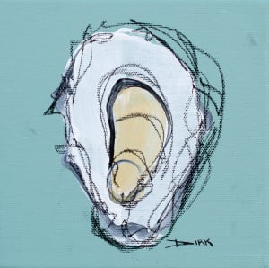 Oyster on canvas #6