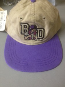 Purple/Tan "BD" Letterman Hat