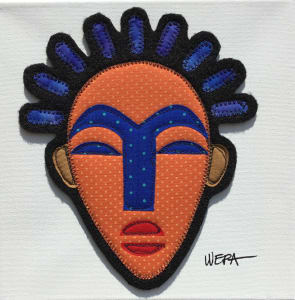 Mini Quilted Portrait Mask