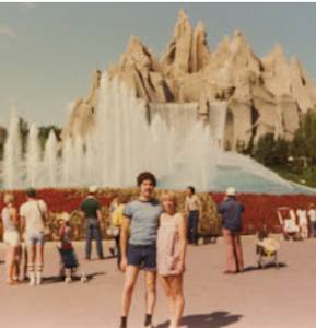 Marc and Jacinthe at Disney 45 years ago in 1981 on their Honnymood