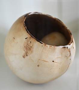 Untitled (B Mix clay with breast milk glaze)