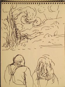 Sketchbook #1959 small ink portraits
