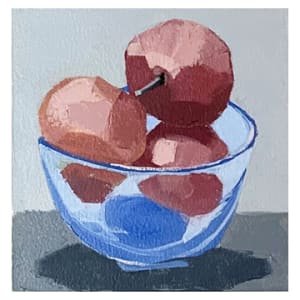 Pear In Glass Bowl 3