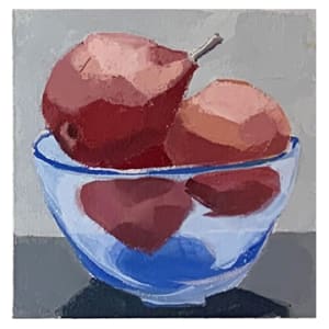 Pear In Glass Bowl 4