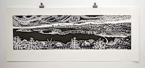 View from Hwy 1   (un-matted vintage reproduction)