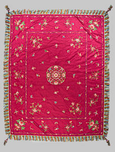 Chinese Silk Embroidered Bedcover