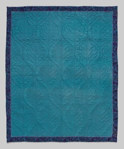 Blue Whole Cloth Quilt