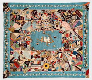 Three Owls Crazy quilt
