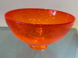 Orange Bubble Bowl #5