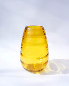 Yellow Teardrop Vase