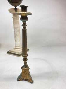 Tall brass candle stick