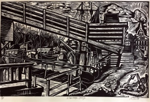 Drawbridge Opening. Ogunquit - A/P - Proof #4