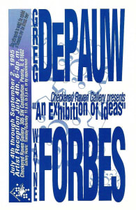 1995 Postcard Promotion Wayne Forbes/Greg DePauw Exhibition